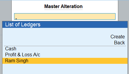 alter ledger